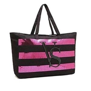 Victoria's secret limited edition sequin tote Bag